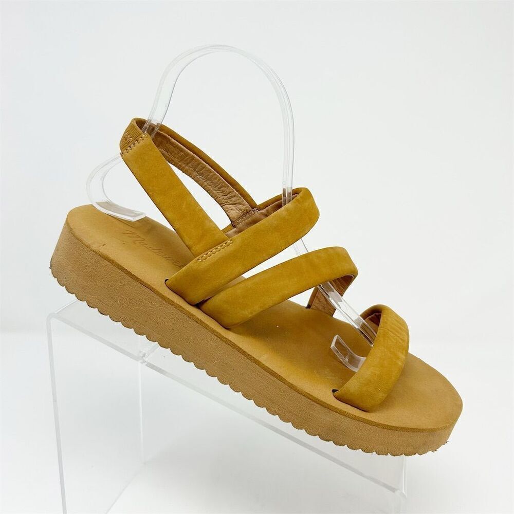 Madewell Women's Slingback Sandals Brown Tan Size 9 Summer Casual